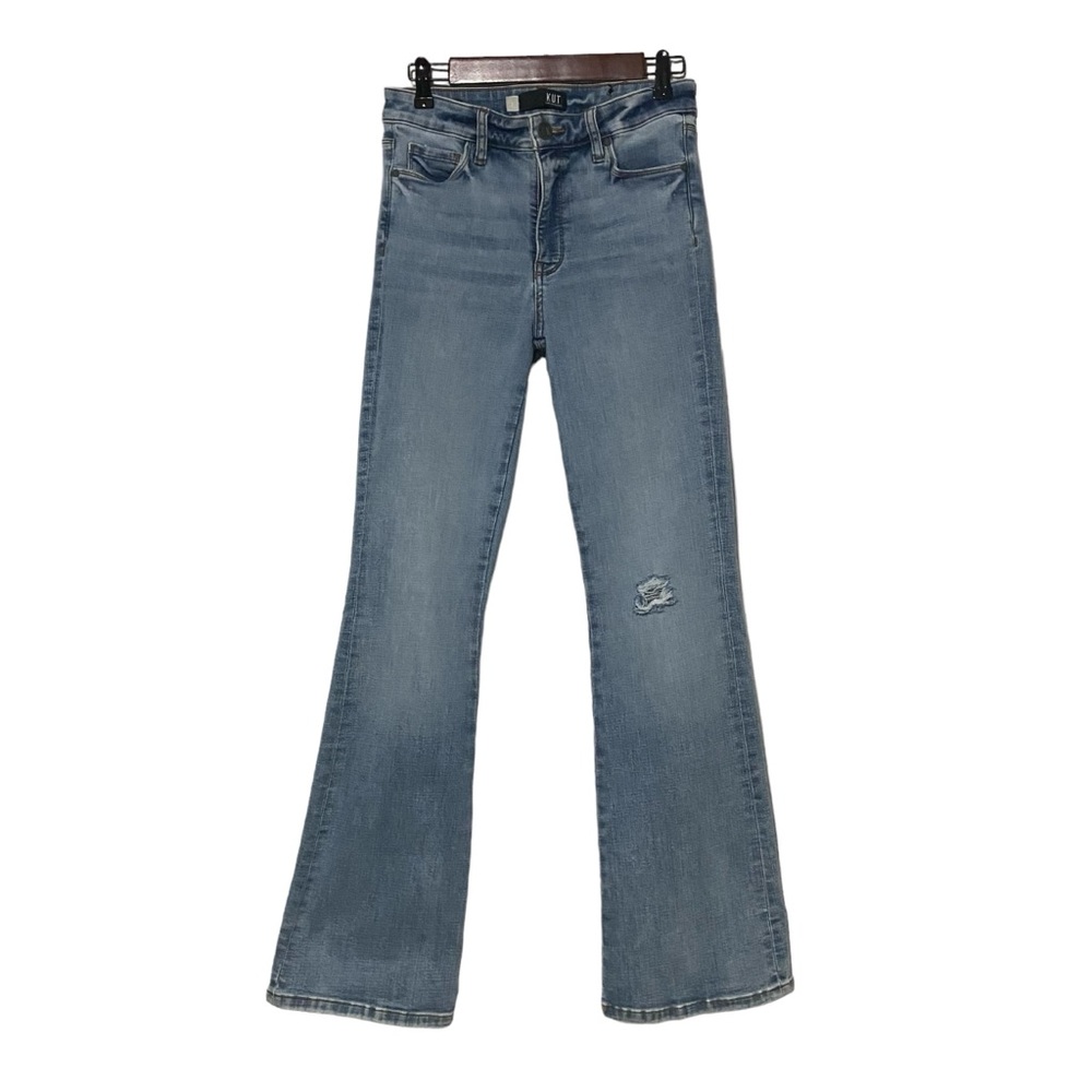 KUT from the Kloth Ana High Rise Fab AB Flare Jeans Blue Women’s 2